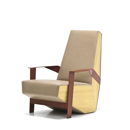 Silver Lake Moroso Modern wood armchair