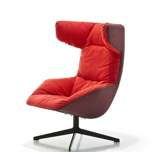 Take a line for a walk Moroso Quilted swivel armchair