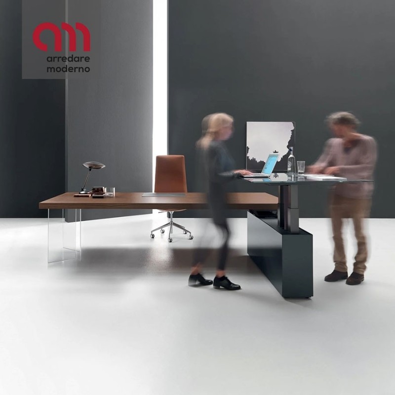 Kyo Martex desk with a height-adjustable top