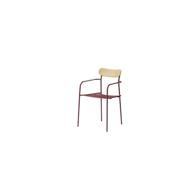 Ùti wooden back with arms Infiniti Design Chair