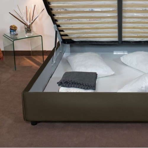 Ityhome Adele double bed with container - Arredare Moderno