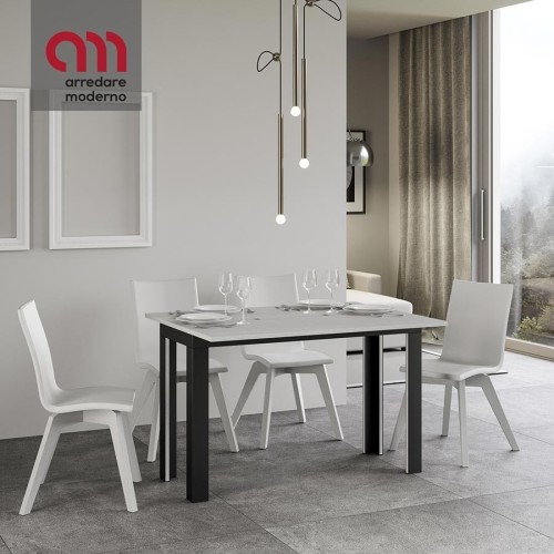 Linea double Itamoby table with anthracite frame