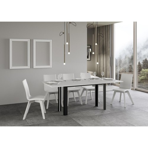 Linea double Itamoby table with anthracite frame