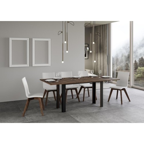 Linea double Itamoby table with anthracite frame