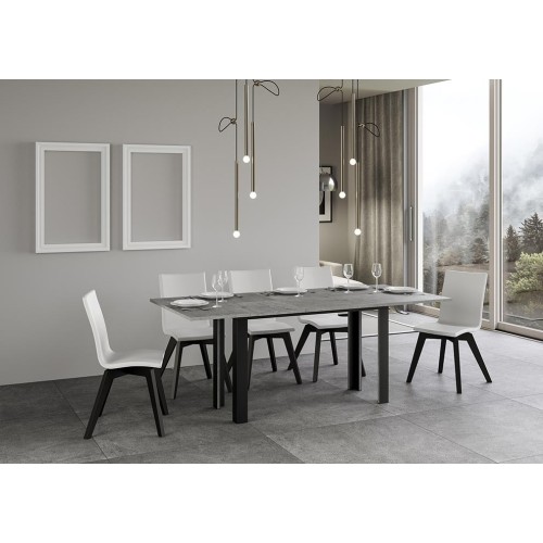 Linea double Itamoby table with anthracite frame