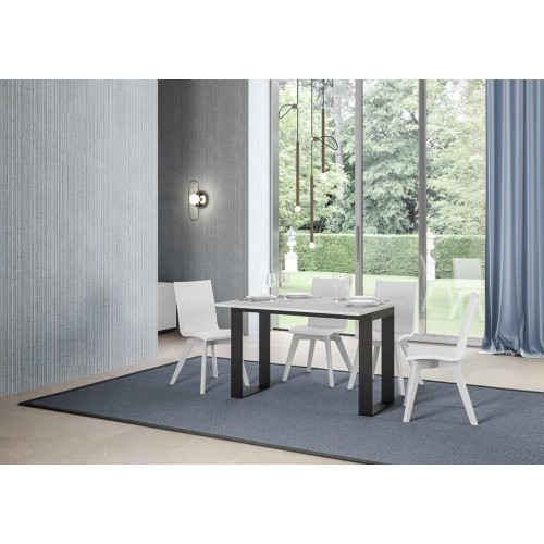 Tecno double Itamoby table with anthracite frame