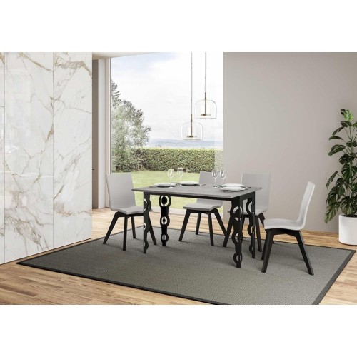 Karamay double Itamoby table with anthracite frame