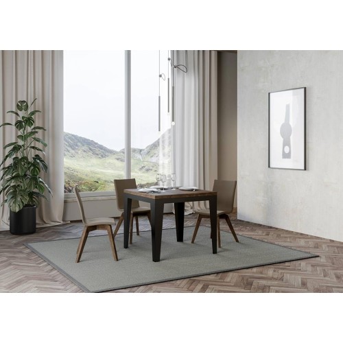 Flame libra Itamoby table with anthracite frame