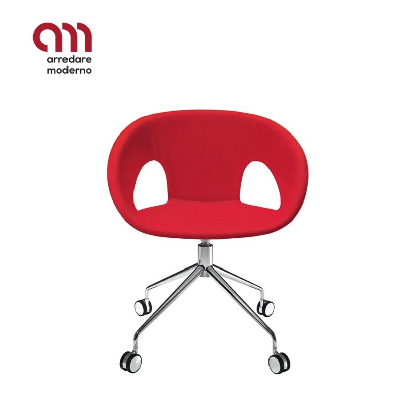 Krizia Kastel office swivel chair with castors