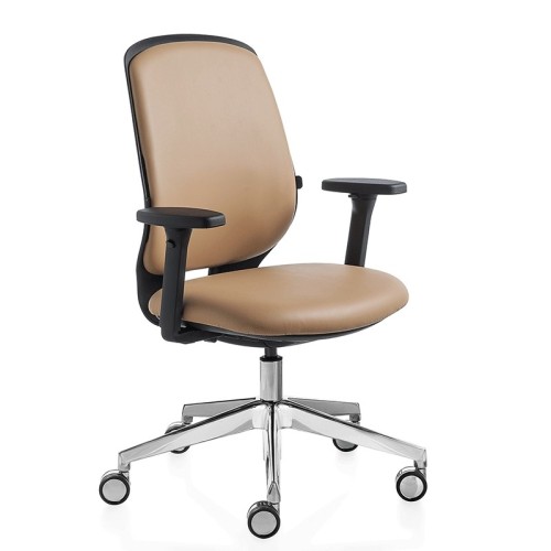 Key Smart Advanced Kastel padded office chair with armrests