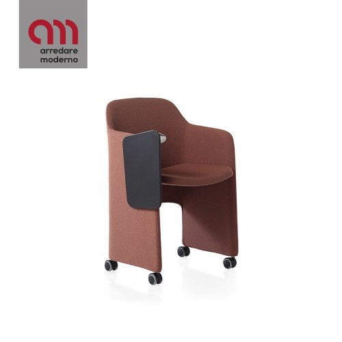 Key Meet Kastel waiting room chair with writing tablet