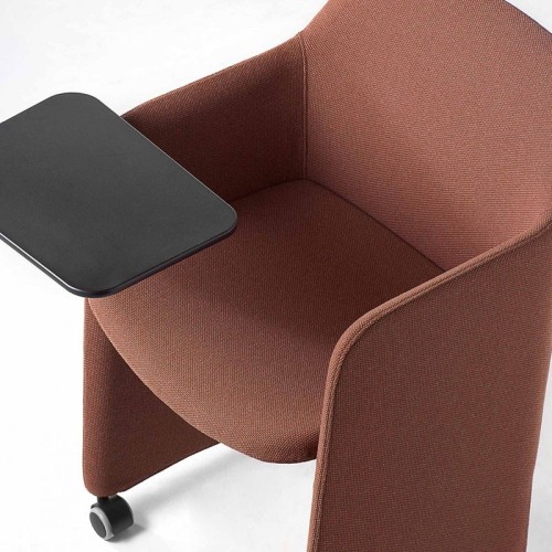 Key Meet Kastel waiting room chair with writing tablet