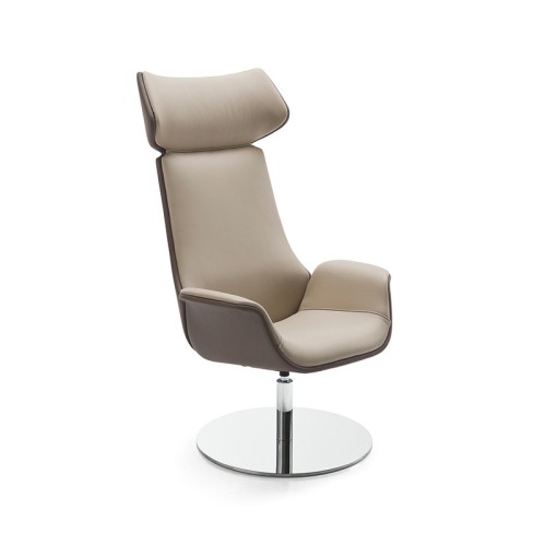 Kriteria Kastel waiting room armchair with round base