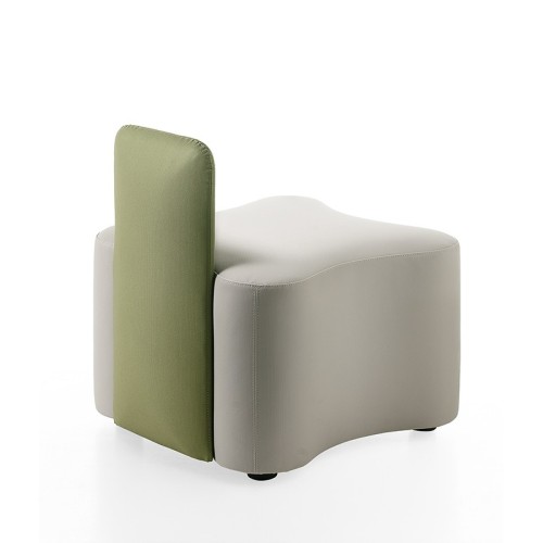 K2 Kastel shaped ottoman