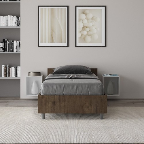 Ityhome single bed Nuamo low headboard - Arredare Moderno