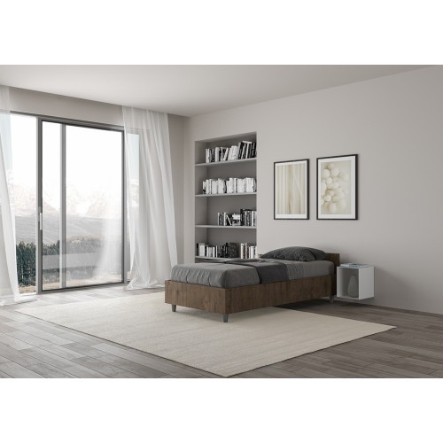 Ityhome single bed Nuamo low headboard - Arredare Moderno