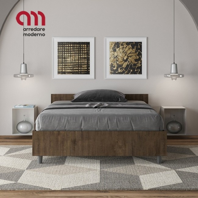 Ityhome Nuamo queen size bed with low headboard - Arredare Moderno