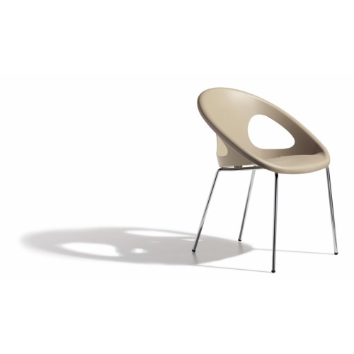 Drop Scab Chair with chromed frame