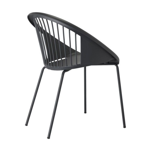 Giulia Scab Chair with tubular galvanized