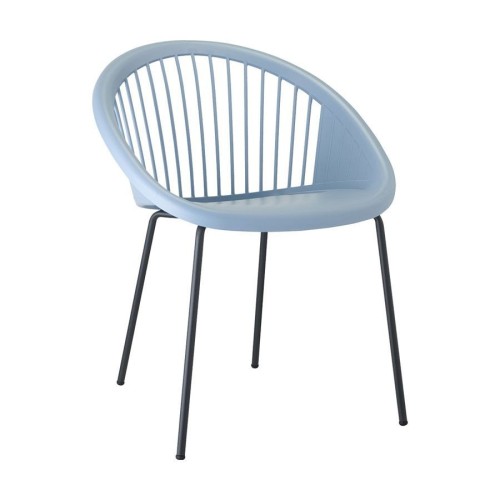 Giulia Scab Chair with tubular galvanized