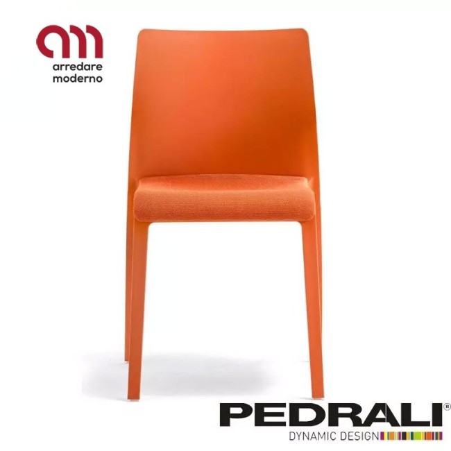 Volt Hb Pedrali Chair with upholstered seat