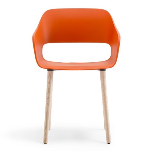 Babila Pedrali Armchair with wooden leg