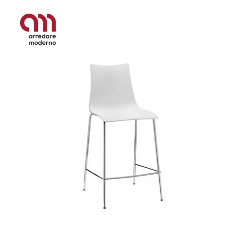 Zebra Technopolymer Scab Stool chrome frame