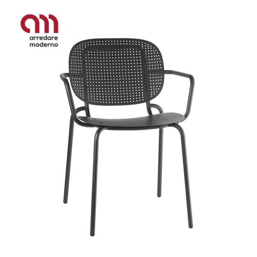 Si-Si Dots Scab Design Chair with armrests