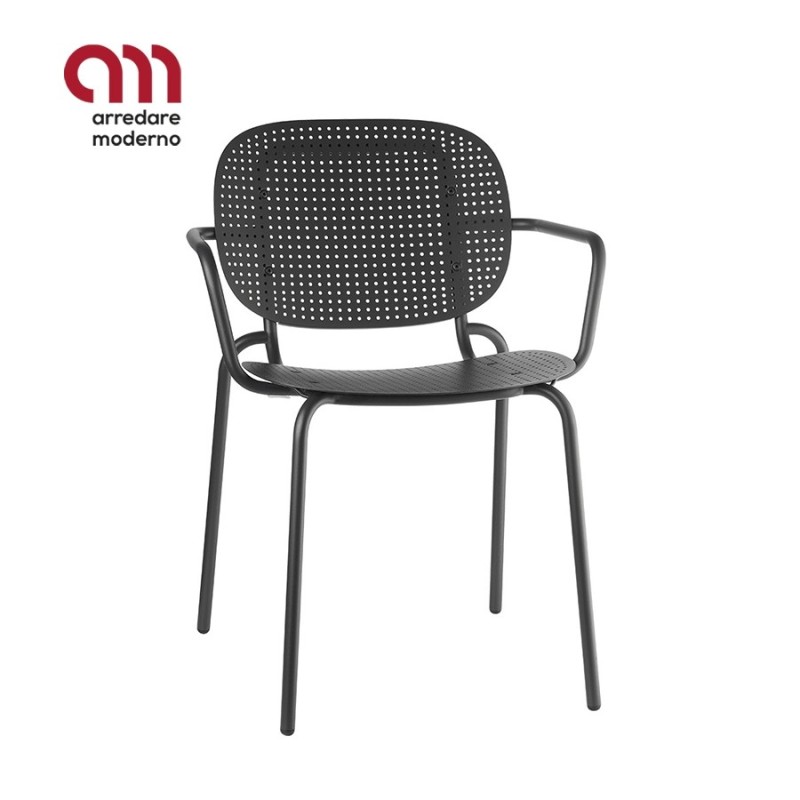 Si-Si Dots Scab Design Chair with armrests