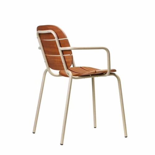 Si-Si wood Scab Design Chair with armrests