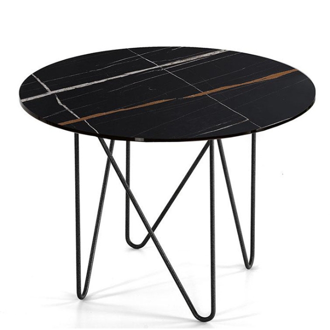 Coffe table Shape Pezzani round in glass or laminate