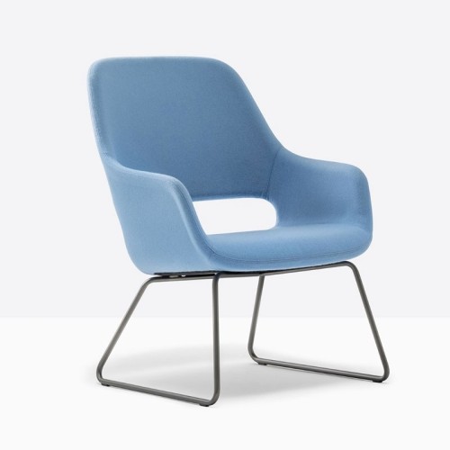 Babila comfort Pedrali Sled armchair