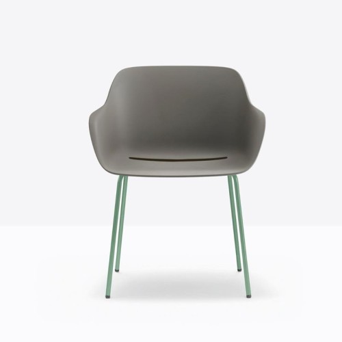 babila-xl-pedrali-armchair-with-metal-legs