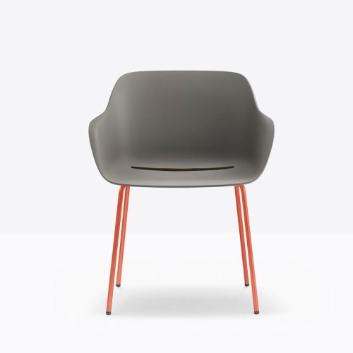 Babila XL Pedrali Armchair with metal legs