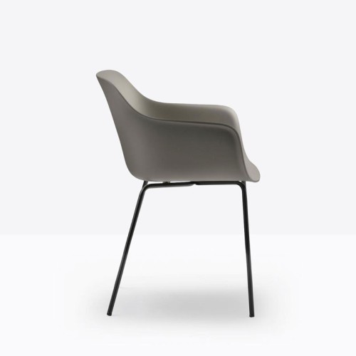 Babila XL Pedrali Armchair with metal legs