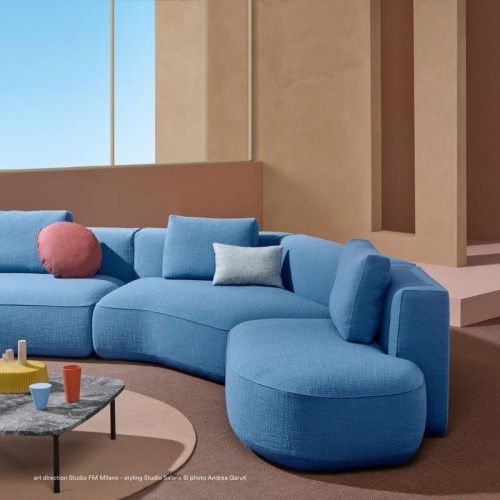 Jeff Pedrali Corner sofa with chaise longue