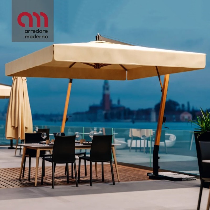 Riviera Aluwood Ombrellificio Veneto Beach umbrella