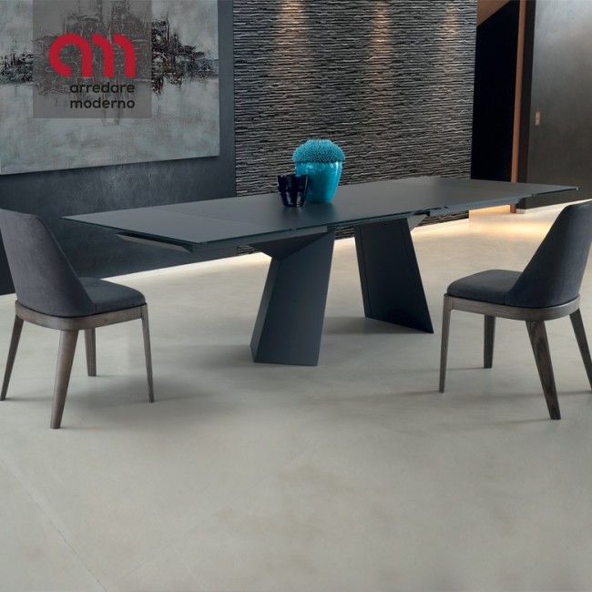 Fiandre Bontempi table in crystal-glass