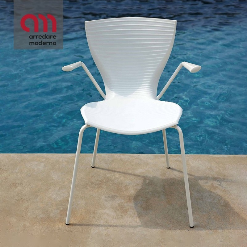 Gloria Slide Chair with armrests