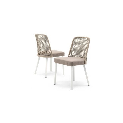 Emma Varaschin garden chair aluminum legs fabric seat