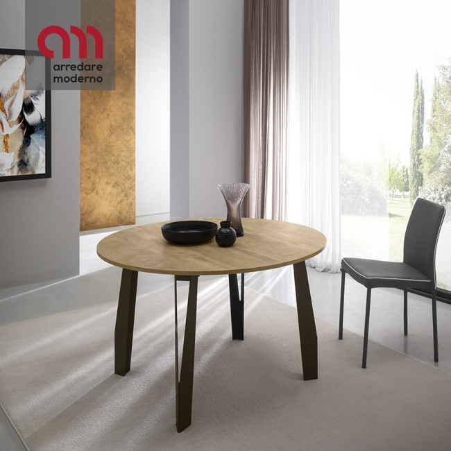 Jet Zamagna extendable round dining table