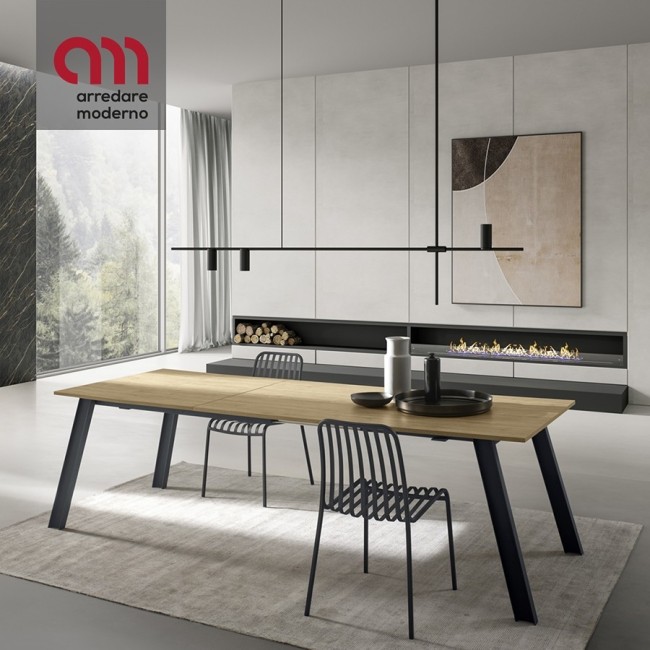 Raw Zamagna extendable dining table up to 260 cm