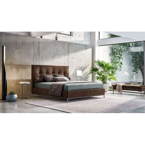 Max Capitonné Twils Modern Double Bed