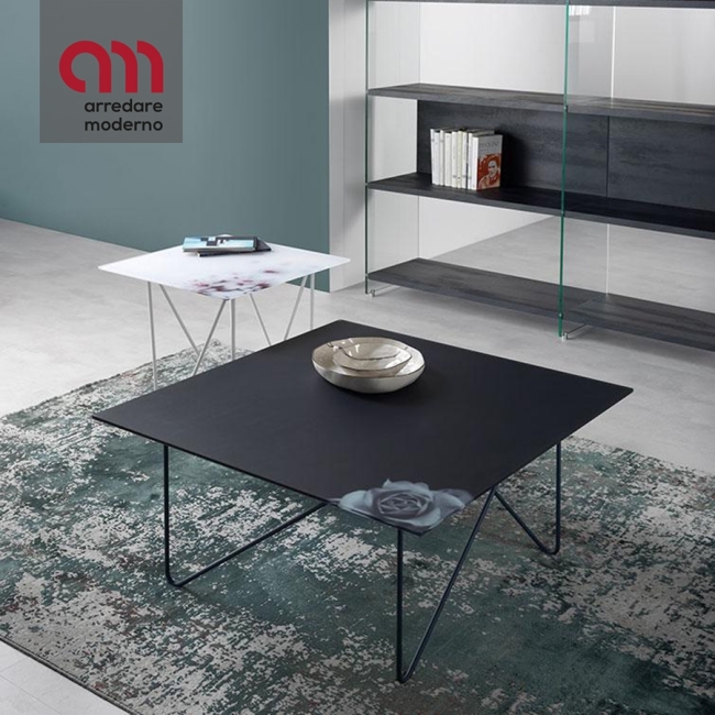 Coffe table Shape Pezzani glass, marble or laminate