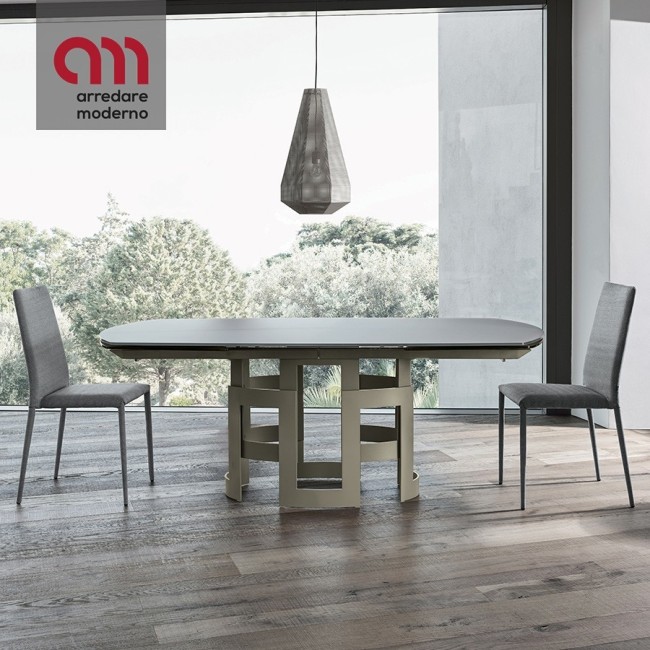 Imperial Bontempi table extendable barrel-shaped 200/300 cm