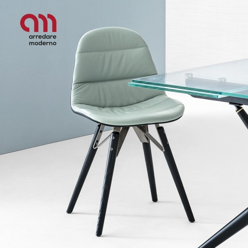 Mood Bontempi chair in wood covered