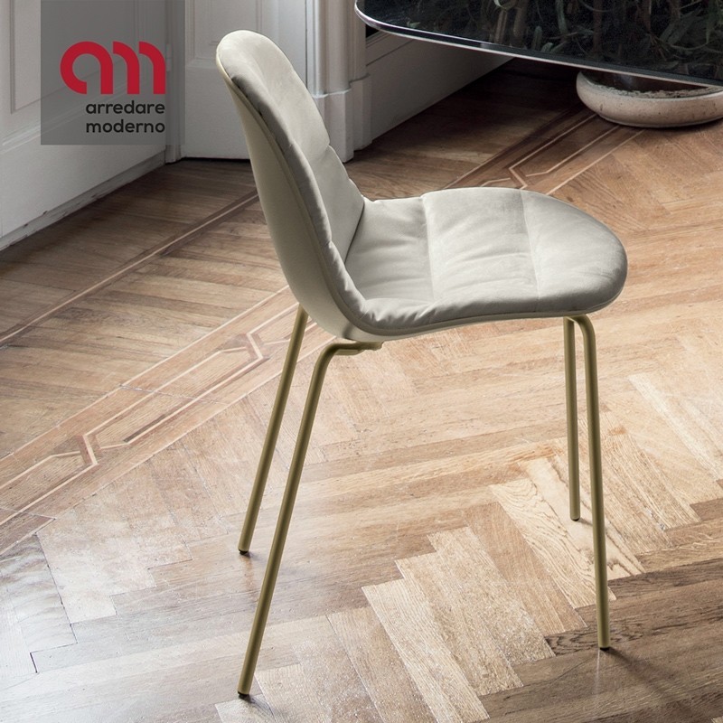 Mood Bontempi chair in steel covered