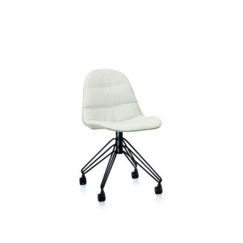 Mood Bontempi chair covered revolving in steel