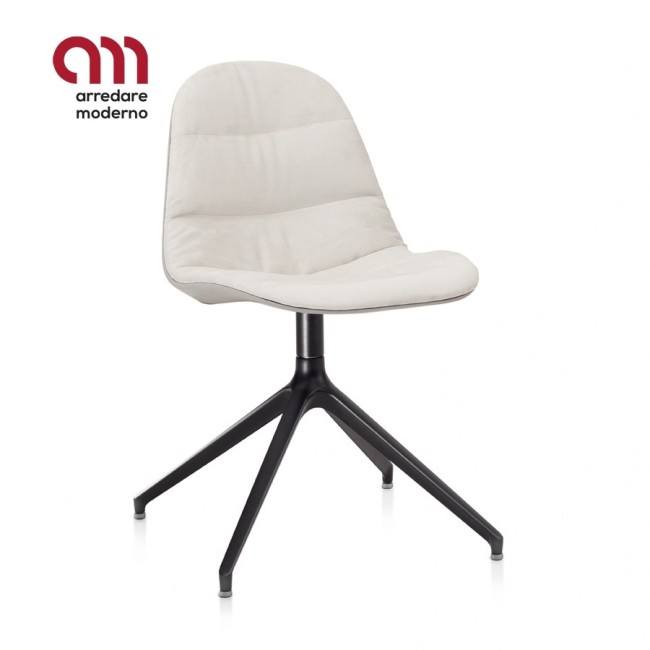 Mood Bontempi chair swivel covered in aluminum