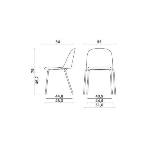 Sedia Mariolina Basic Miniforms